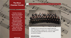 Desktop Screenshot of minotchamberchorale.org