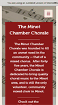 Mobile Screenshot of minotchamberchorale.org